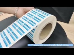 85um 1.5mil Matte Sliver Semi Transfer Tamper Evident Label Sticker With Low-Residue (Thiết bị dán nhãn không bị xáo trộn)